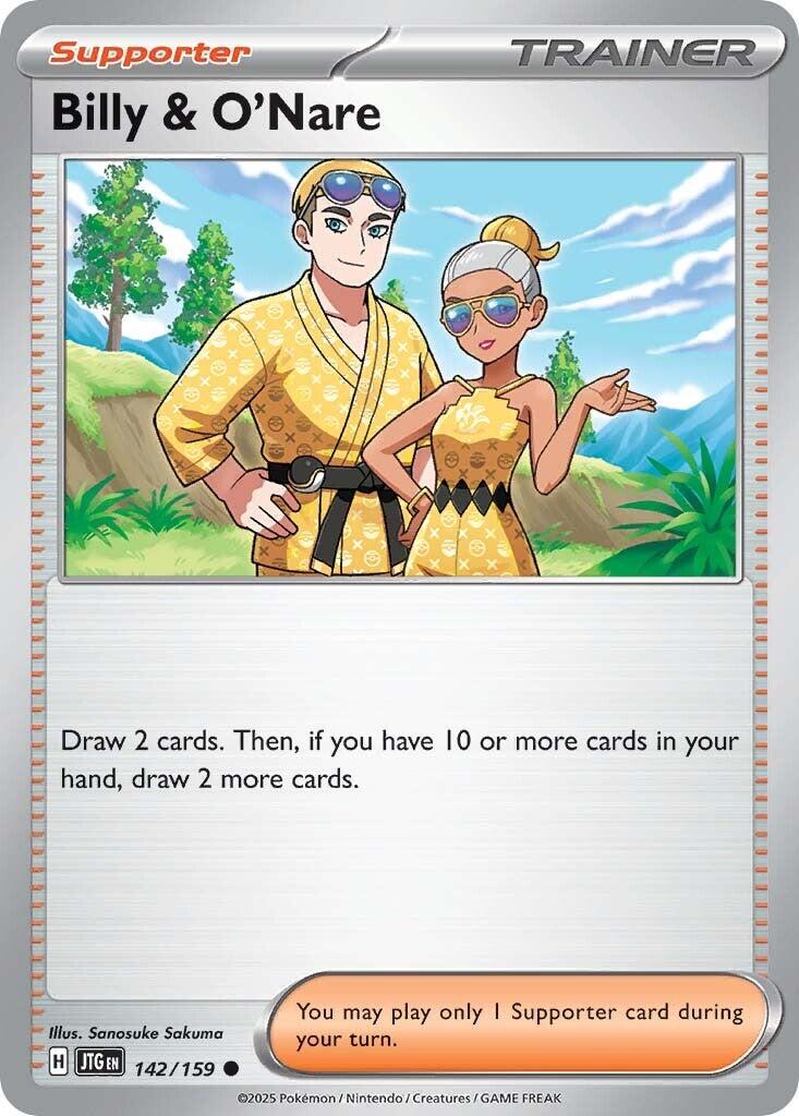 Billy & O'Nare (142/159) [Scarlet & Violet: Journey Together] | Deep Dive Games St. Marys