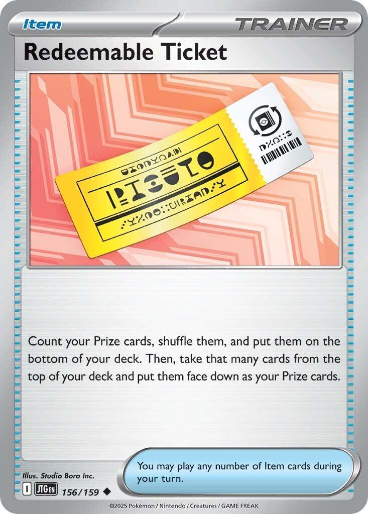 Redeemable Ticket (156/159) [Scarlet & Violet: Journey Together] | Deep Dive Games St. Marys