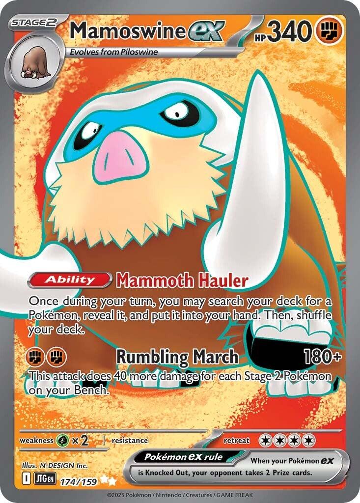 Mamoswine ex (174/159) [Scarlet & Violet: Journey Together] | Deep Dive Games St. Marys