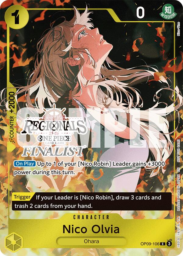 Nico Olvia (Offline Regional Finalist Card Set 2025 Vol.1) [One Piece Promotion Cards] | Deep Dive Games St. Marys