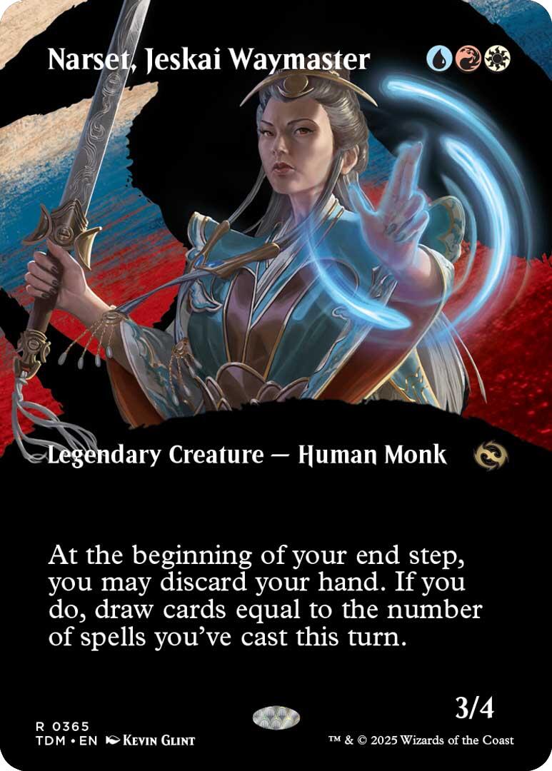 Narset, Jeskai Waymaster (Borderless) [Tarkir: Dragonstorm] | Deep Dive Games St. Marys