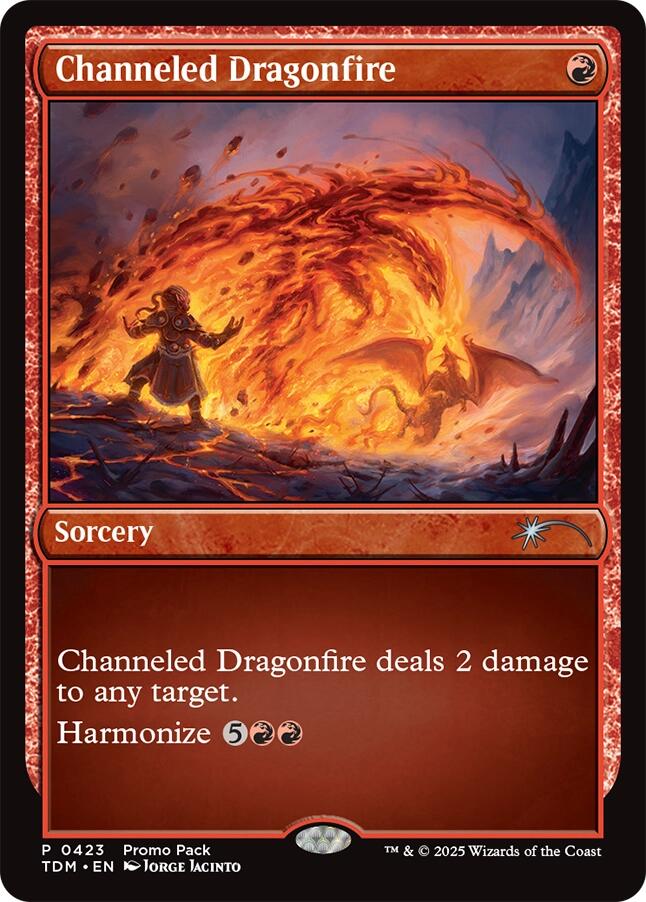 Channeled Dragonfire (Promo Pack) [Tarkir: Dragonstorm Promos] | Deep Dive Games St. Marys
