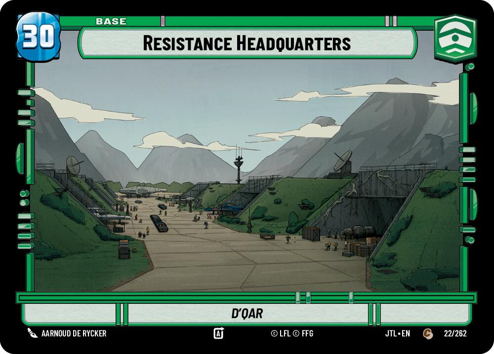 Resistance Headquarters // X-Wing (022/262 // T02/T04) (022/262 // T02/T04) [Jump to Lightspeed] | Deep Dive Games St. Marys