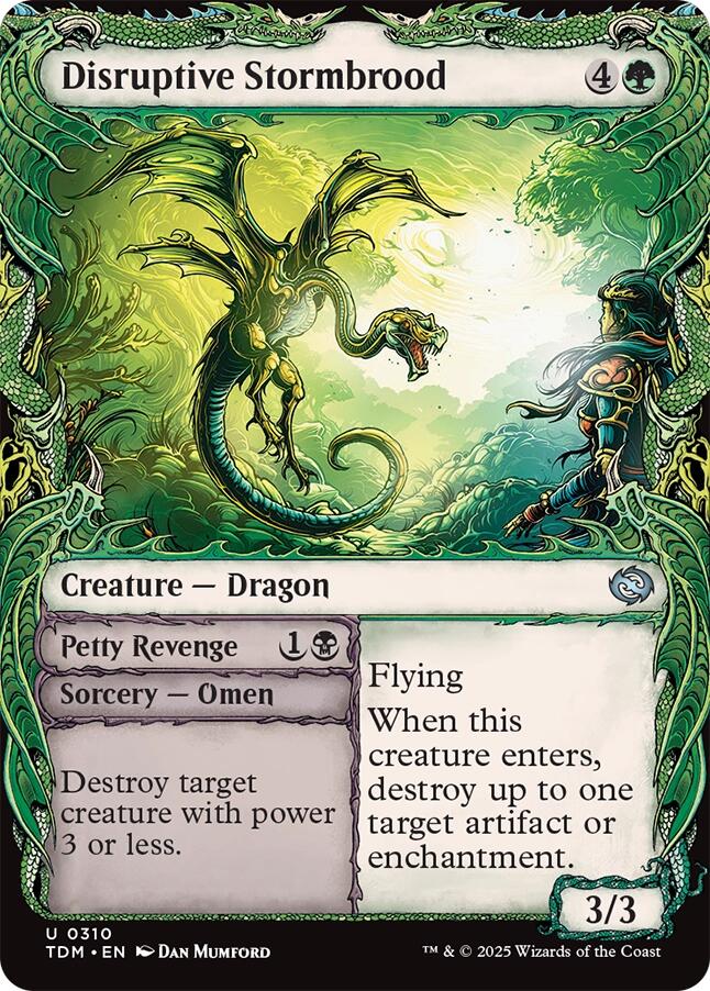 Disruptive Stormbrood (Showcase) [Tarkir: Dragonstorm] | Deep Dive Games St. Marys