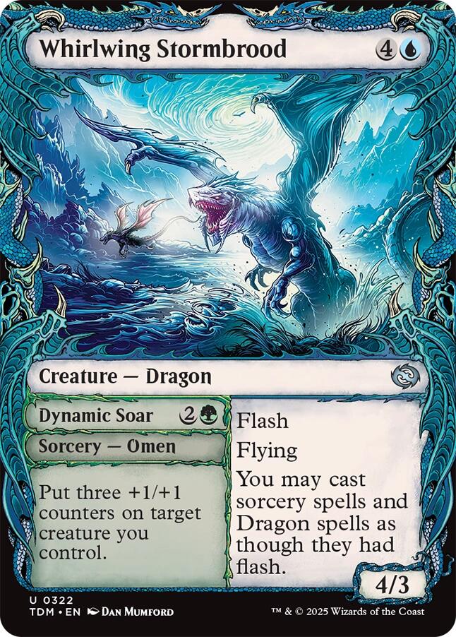 Whirlwing Stormbrood (Showcase) [Tarkir: Dragonstorm] | Deep Dive Games St. Marys