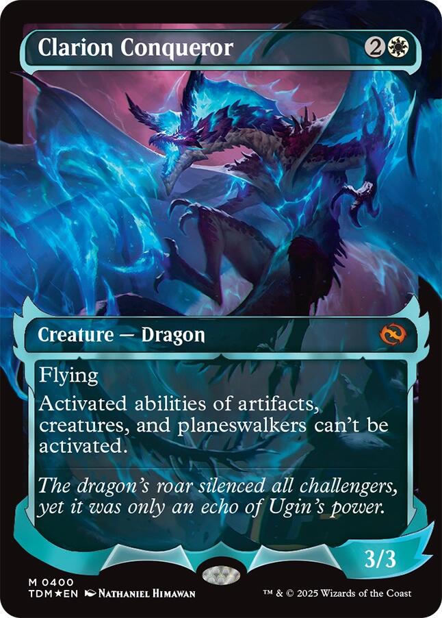Clarion Conqueror (Showcase) [Tarkir: Dragonstorm] | Deep Dive Games St. Marys
