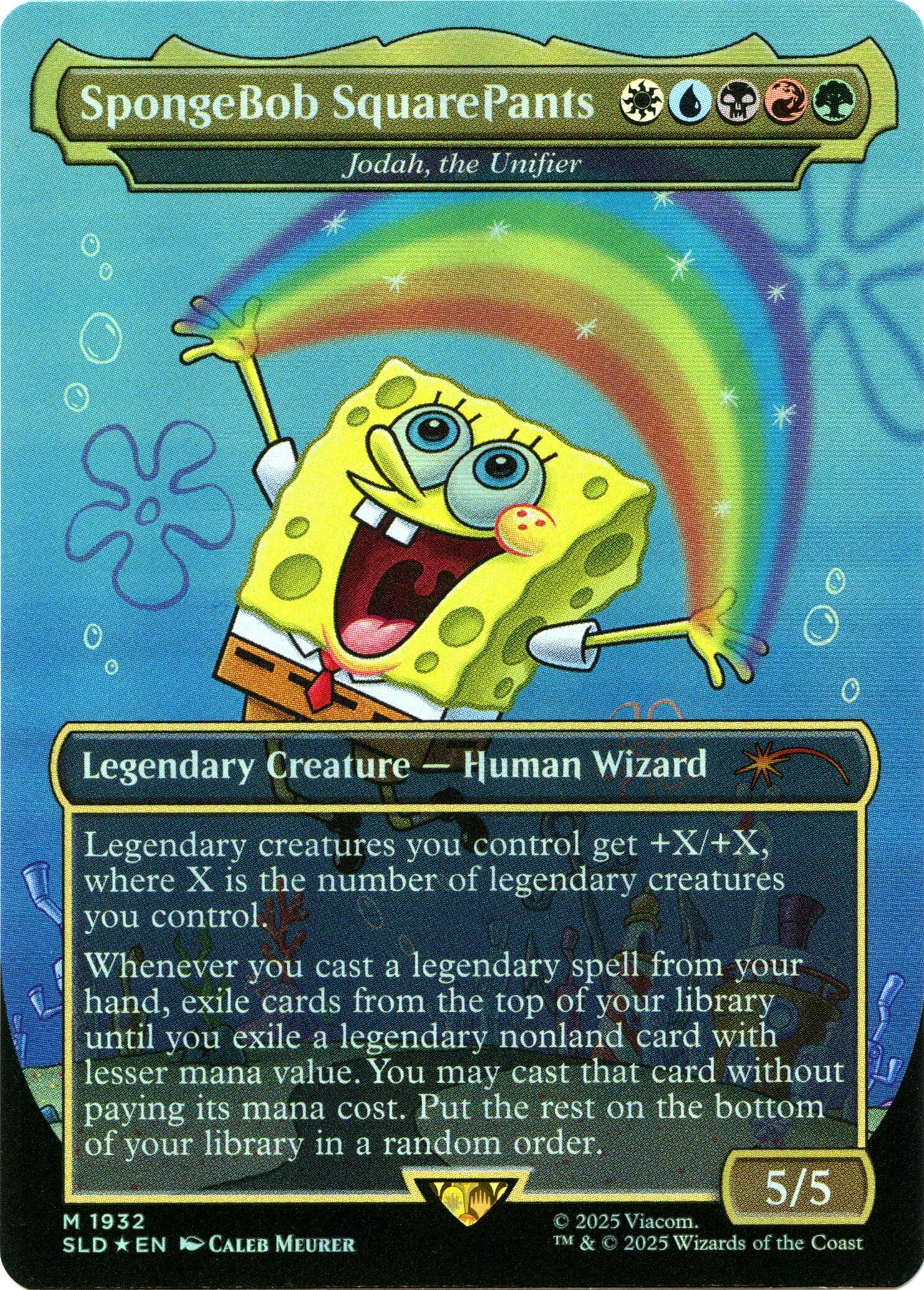 SpongeBob SquarePants - Jodah, the Unifier (Rainbow Foil) [Secret Lair Drop Series] | Deep Dive Games St. Marys