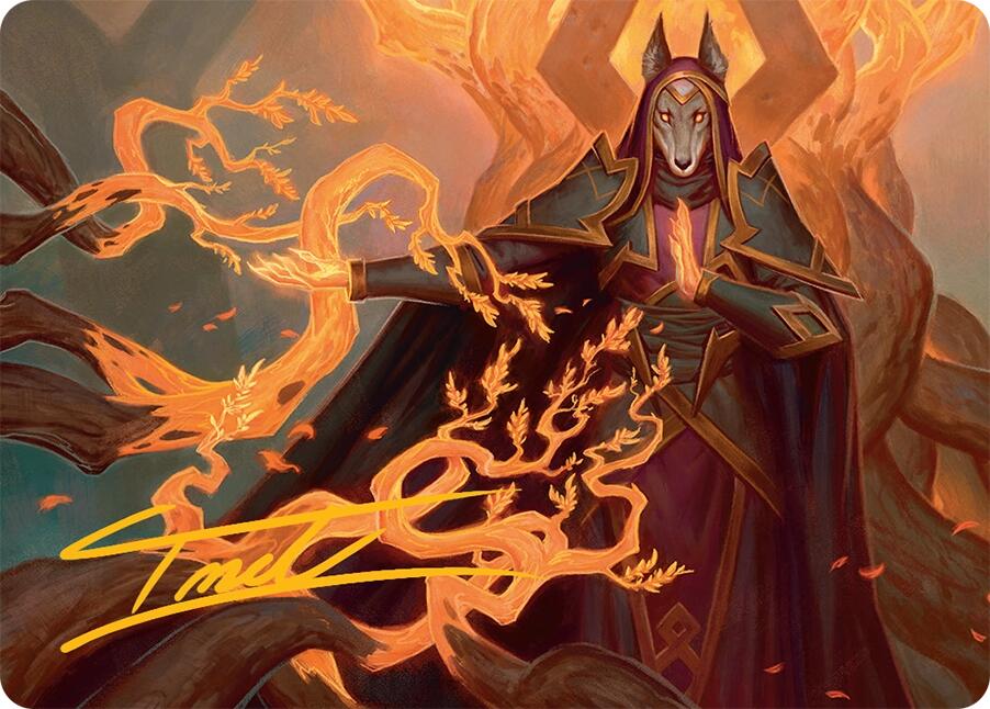 Abzan Devotee Art Card (10/54) (Gold-Stamped Signature) [Tarkir: Dragonstorm Art Series] | Deep Dive Games St. Marys