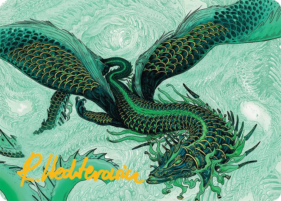 Teval, Arbiter of Virtue Art Card (38/54) (Gold-Stamped Signature) [Tarkir: Dragonstorm Art Series] | Deep Dive Games St. Marys