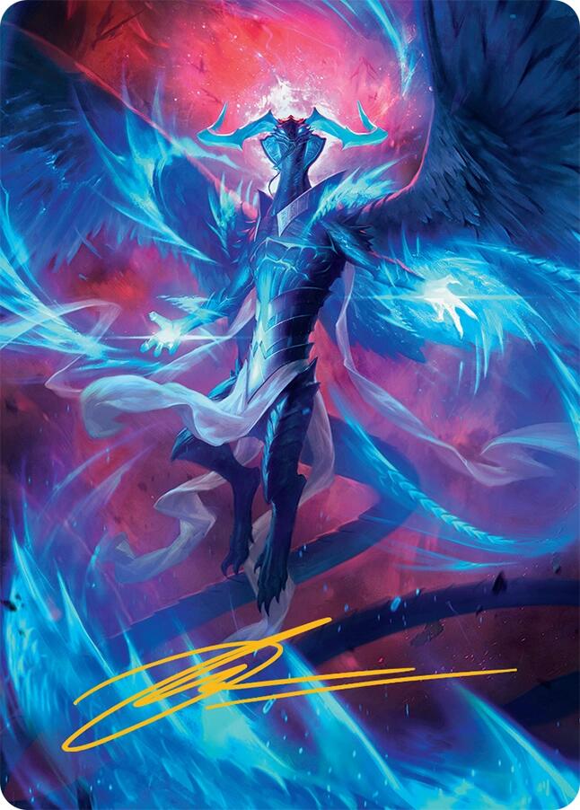 Ugin, Eye of the Storms Art Card (48/54) (Gold-Stamped Signature) [Tarkir: Dragonstorm Art Series] | Deep Dive Games St. Marys