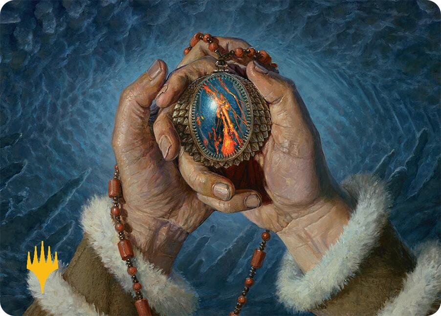 Mox Jasper Art Card (28/54) (Gold-Stamped) [Tarkir: Dragonstorm Art Series] | Deep Dive Games St. Marys