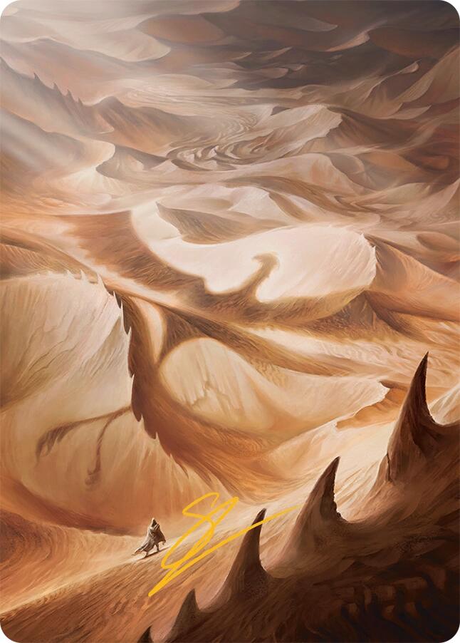 Plains Art Card (30/54) (Gold-Stamped Signature) [Tarkir: Dragonstorm Art Series] | Deep Dive Games St. Marys
