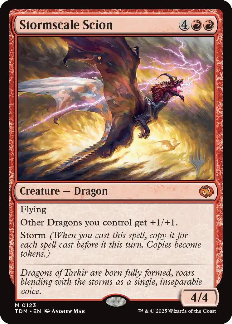 Stormscale Scion (Promo Pack) [Tarkir: Dragonstorm Promos] | Deep Dive Games St. Marys