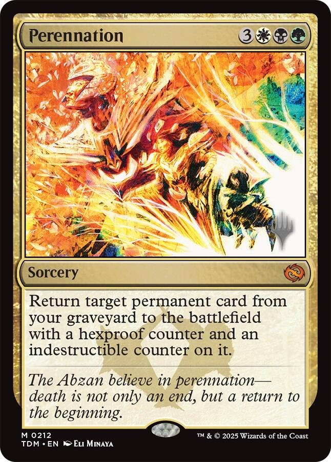 Perennation (Promo Pack) [Tarkir: Dragonstorm Promos] | Deep Dive Games St. Marys