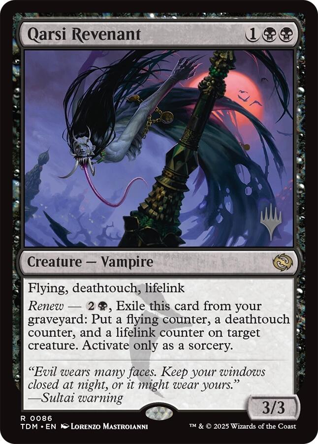 Qarsi Revenant (Promo Pack) [Tarkir: Dragonstorm Promos] | Deep Dive Games St. Marys