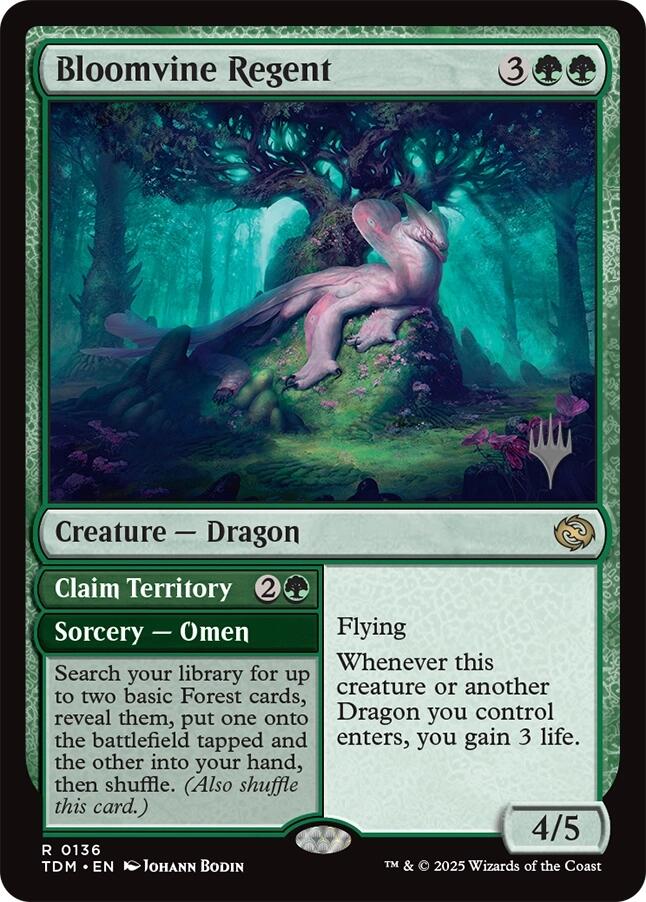 Bloomvine Regent (Promo Pack) [Tarkir: Dragonstorm Promos] | Deep Dive Games St. Marys