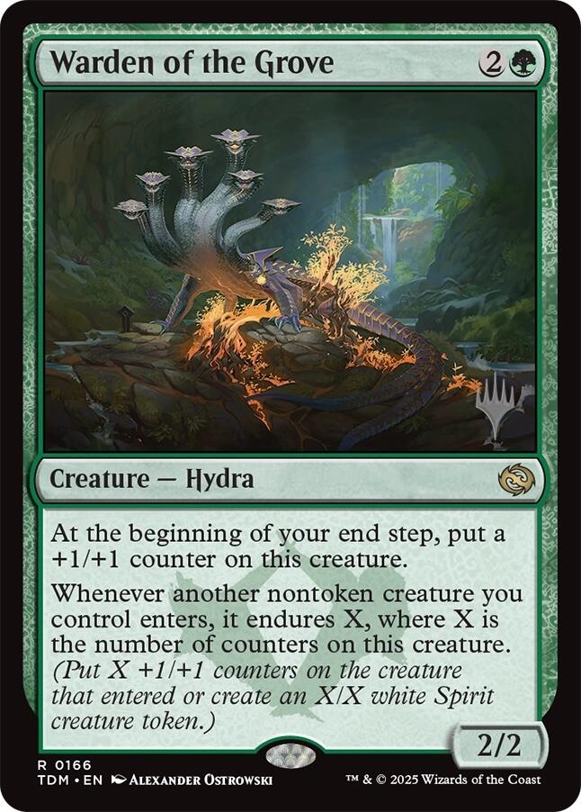 Warden of the Grove (Promo Pack) [Tarkir: Dragonstorm Promos] | Deep Dive Games St. Marys