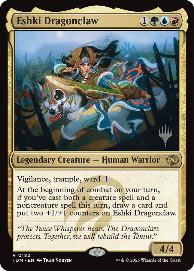 Eshki Dragonclaw (Promo Pack) [Tarkir: Dragonstorm Promos] | Deep Dive Games St. Marys