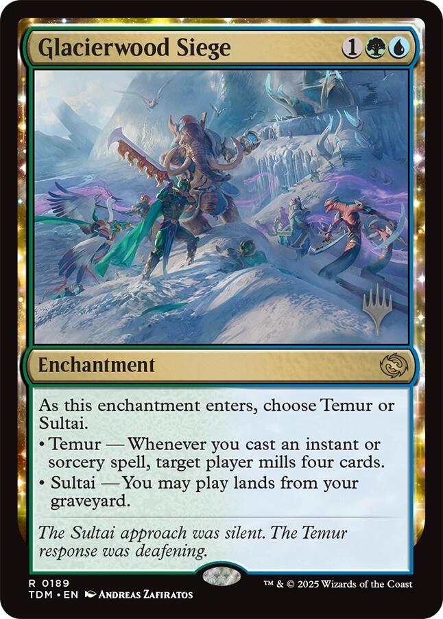 Glacierwood Siege (Promo Pack) [Tarkir: Dragonstorm Promos] | Deep Dive Games St. Marys