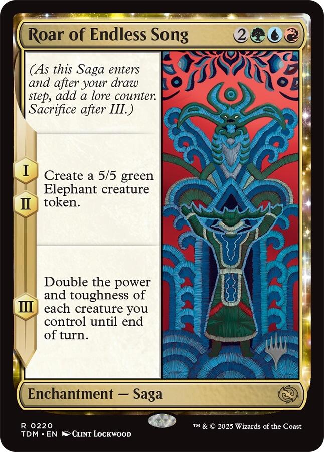 Roar of Endless Song (Promo Pack) [Tarkir: Dragonstorm Promos] | Deep Dive Games St. Marys