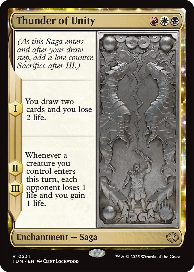 Thunder of Unity (Promo Pack) [Tarkir: Dragonstorm Promos] | Deep Dive Games St. Marys