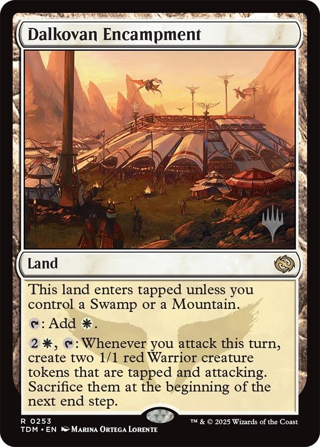 Dalkovan Encampment (Promo Pack) [Tarkir: Dragonstorm Promos] | Deep Dive Games St. Marys