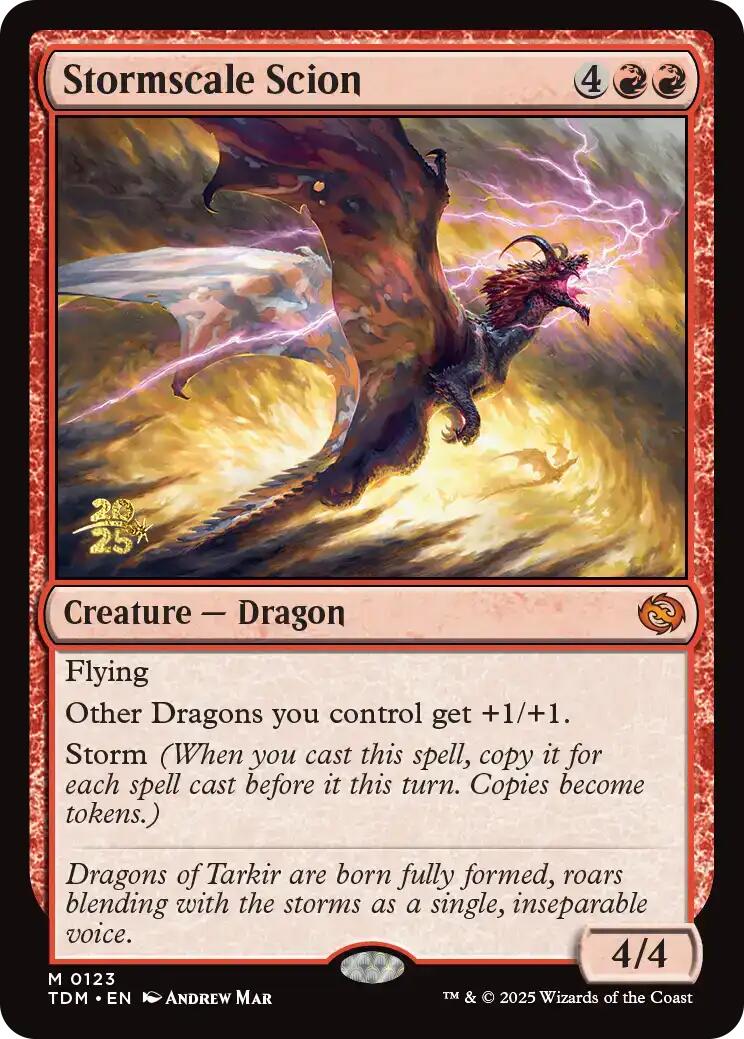 Stormscale Scion [Tarkir: Dragonstorm Prerelease Promos] | Deep Dive Games St. Marys