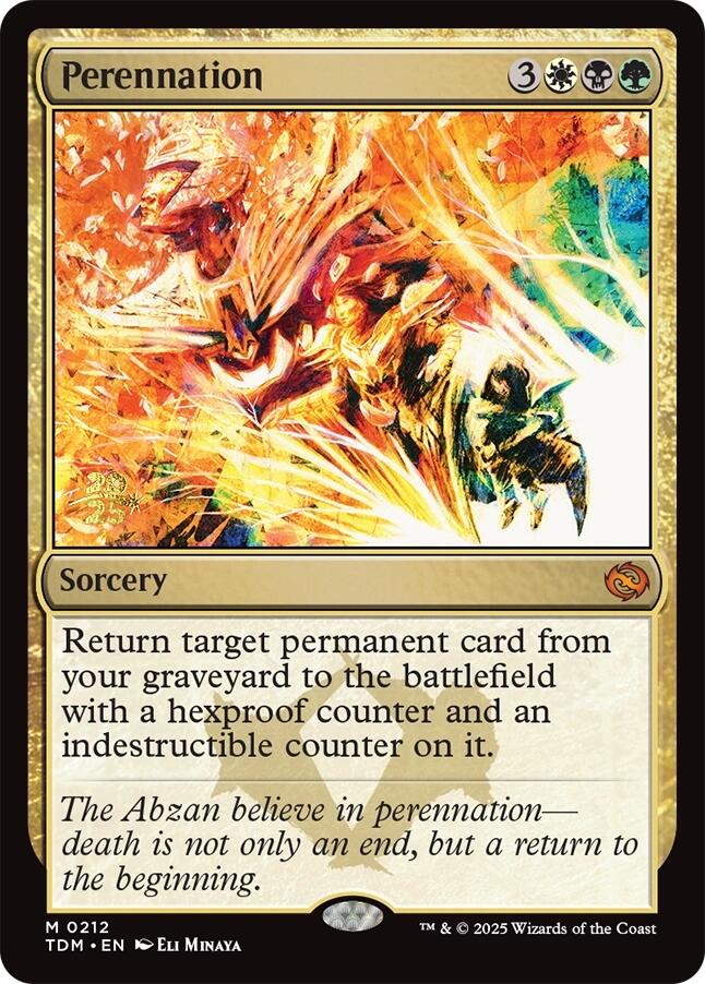Perennation [Tarkir: Dragonstorm Prerelease Promos] | Deep Dive Games St. Marys