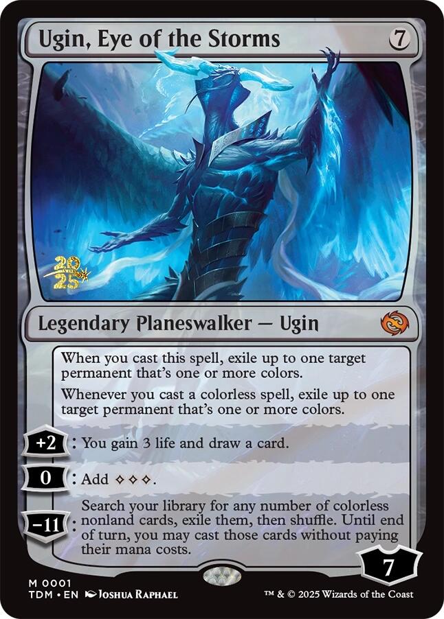 Ugin, Eye of the Storms [Tarkir: Dragonstorm Prerelease Promos] | Deep Dive Games St. Marys