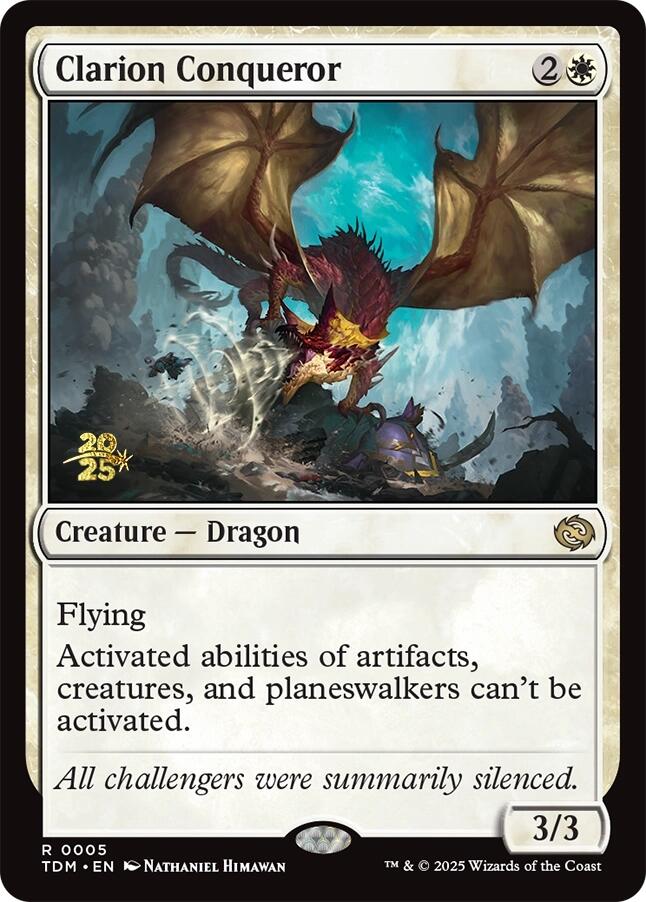 Clarion Conqueror [Tarkir: Dragonstorm Prerelease Promos] | Deep Dive Games St. Marys
