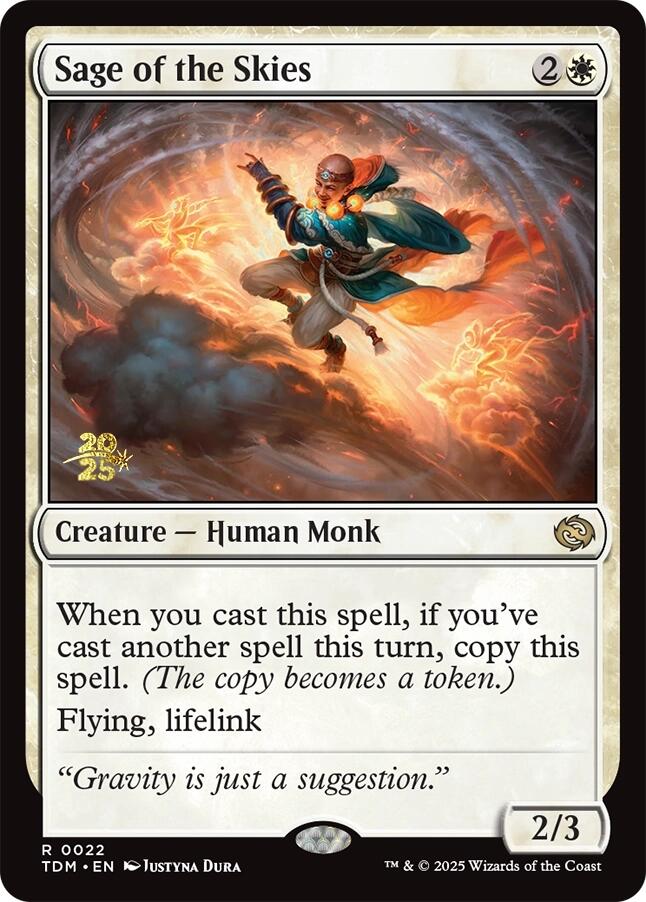Sage of the Skies [Tarkir: Dragonstorm Prerelease Promos] | Deep Dive Games St. Marys