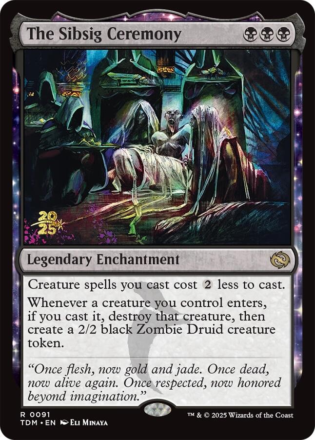 The Sibsig Ceremony [Tarkir: Dragonstorm Prerelease Promos] | Deep Dive Games St. Marys