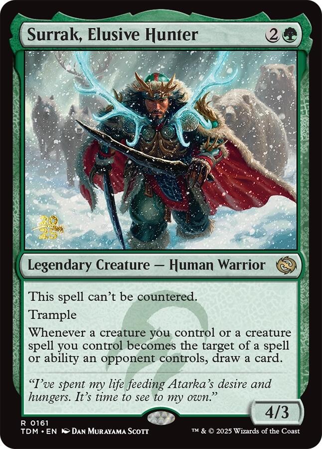 Surrak, Elusive Hunter [Tarkir: Dragonstorm Prerelease Promos] | Deep Dive Games St. Marys