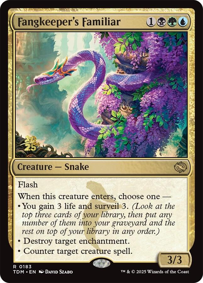 Fangkeeper's Familiar [Tarkir: Dragonstorm Prerelease Promos] | Deep Dive Games St. Marys