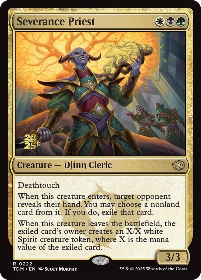 Severance Priest [Tarkir: Dragonstorm Prerelease Promos] | Deep Dive Games St. Marys