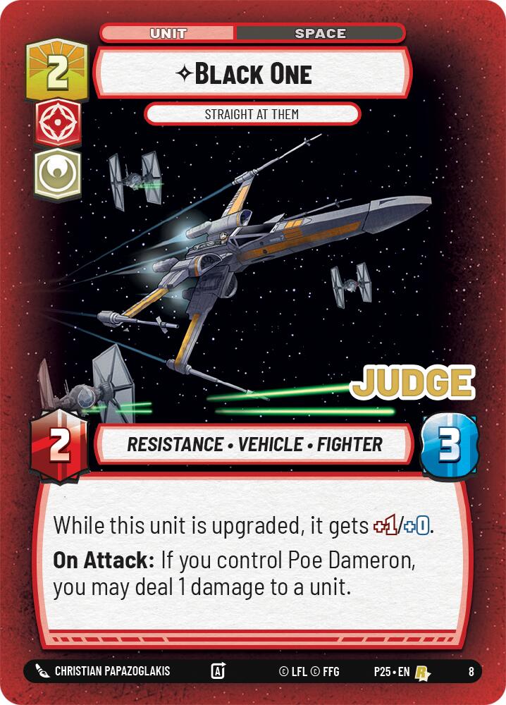 Black One - Straight At Them (8) (8) [Judge Promos] | Deep Dive Games St. Marys