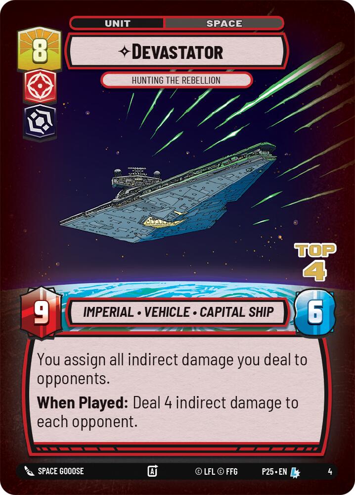 Devastator - Hunting the Rebellion (4) (Top 4) (4) [Store Showdown Promos] | Deep Dive Games St. Marys