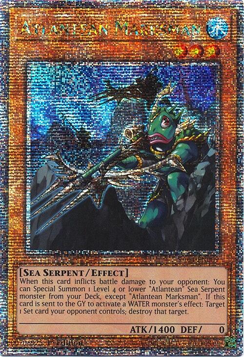 Atlantean Marksman [RA04-EN009] Quarter Century Secret Rare | Deep Dive Games St. Marys