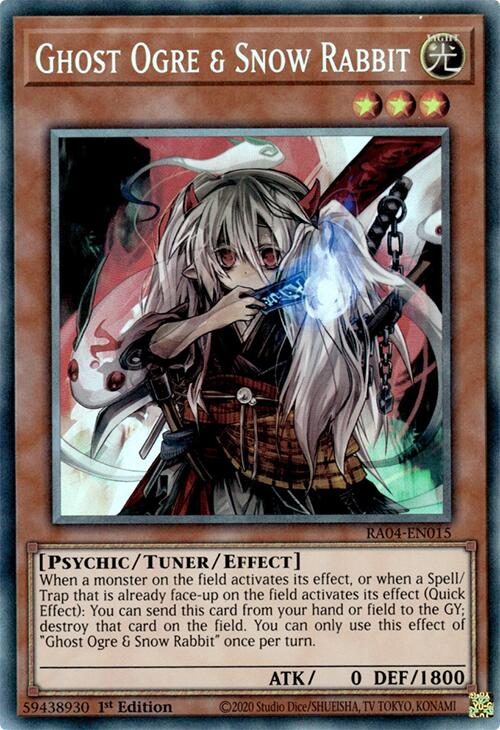 Ghost Ogre & Snow Rabbit [RA04-EN015] Prismatic Collector's Rare | Deep Dive Games St. Marys