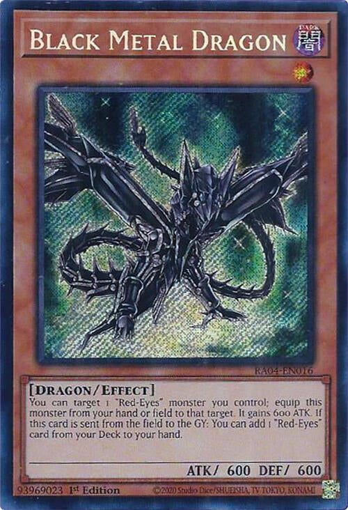 Black Metal Dragon [RA04-EN016] Secret Rare | Deep Dive Games St. Marys