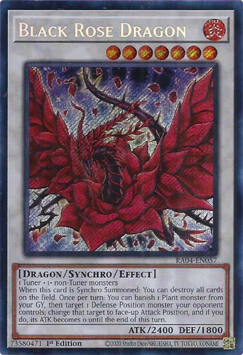 Black Rose Dragon [RA04-EN057] Secret Rare | Deep Dive Games St. Marys