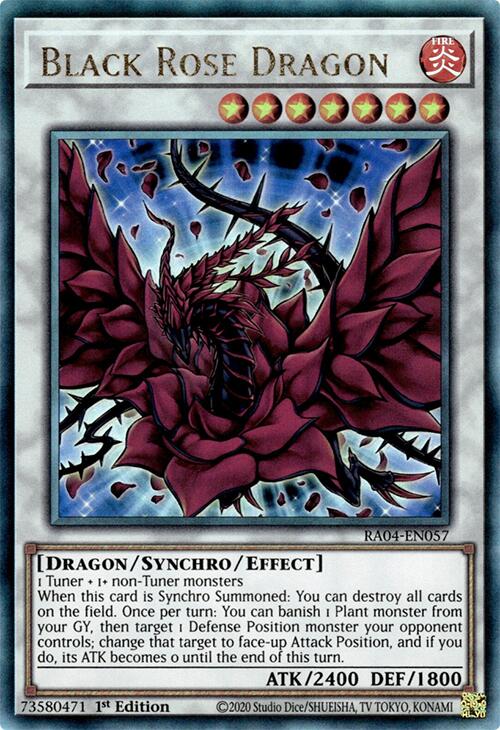 Black Rose Dragon [RA04-EN057] Prismatic Ultimate Rare | Deep Dive Games St. Marys