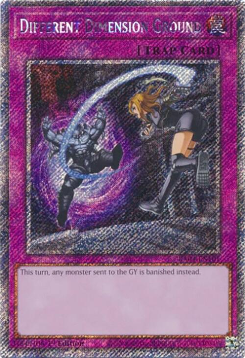 Different Dimension Ground [RA04-EN101] Platinum Secret Rare | Deep Dive Games St. Marys