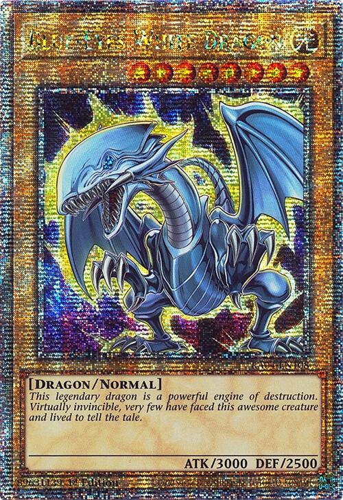 Blue-Eyes White Dragon (7th Art) [RA04-EN108] Quarter Century Secret Rare | Deep Dive Games St. Marys