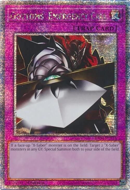 Gottoms' Emergency Call [RA04-EN138] Quarter Century Secret Rare | Deep Dive Games St. Marys