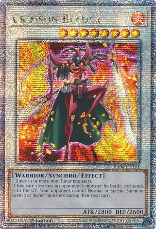 Crimson Blader [RA04-EN161] Quarter Century Secret Rare | Deep Dive Games St. Marys