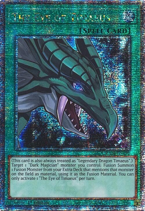 The Eye of Timaeus [RA04-EN192] Quarter Century Secret Rare | Deep Dive Games St. Marys