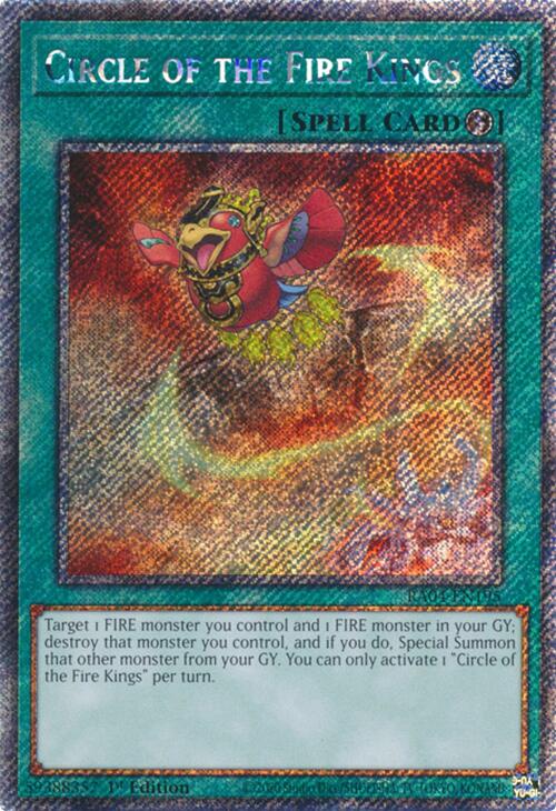Circle of the Fire Kings [RA04-EN195] Platinum Secret Rare | Deep Dive Games St. Marys
