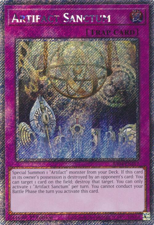 Artifact Sanctum [RA04-EN217] Platinum Secret Rare | Deep Dive Games St. Marys