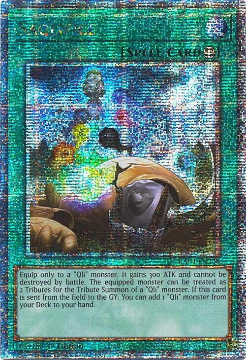 Saqlifice [RA04-EN238] Quarter Century Secret Rare | Deep Dive Games St. Marys